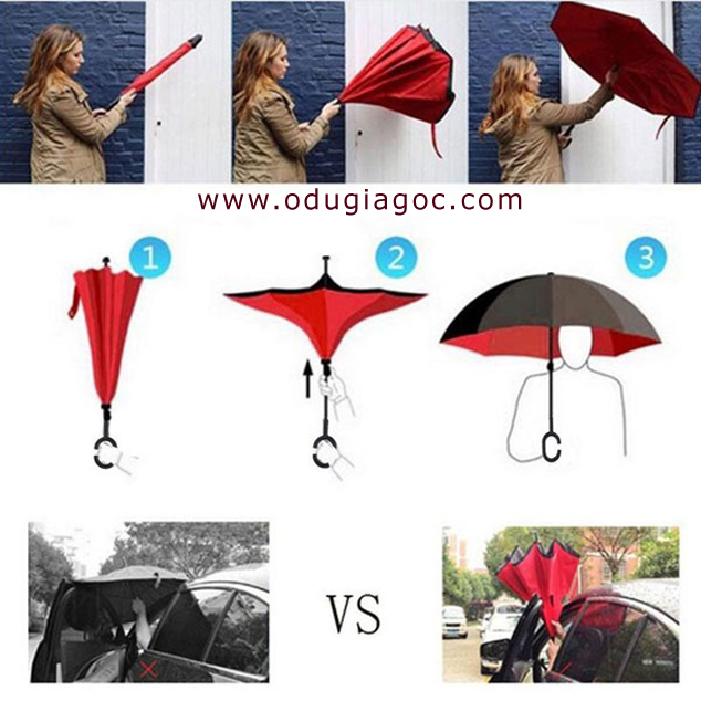 mẫu ô dù gấp 2 8 màu